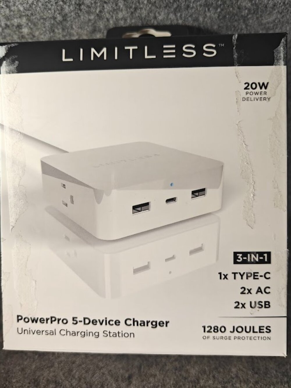 Limitless PowerPro 5‑Device Charger Universal Charging Station NEW